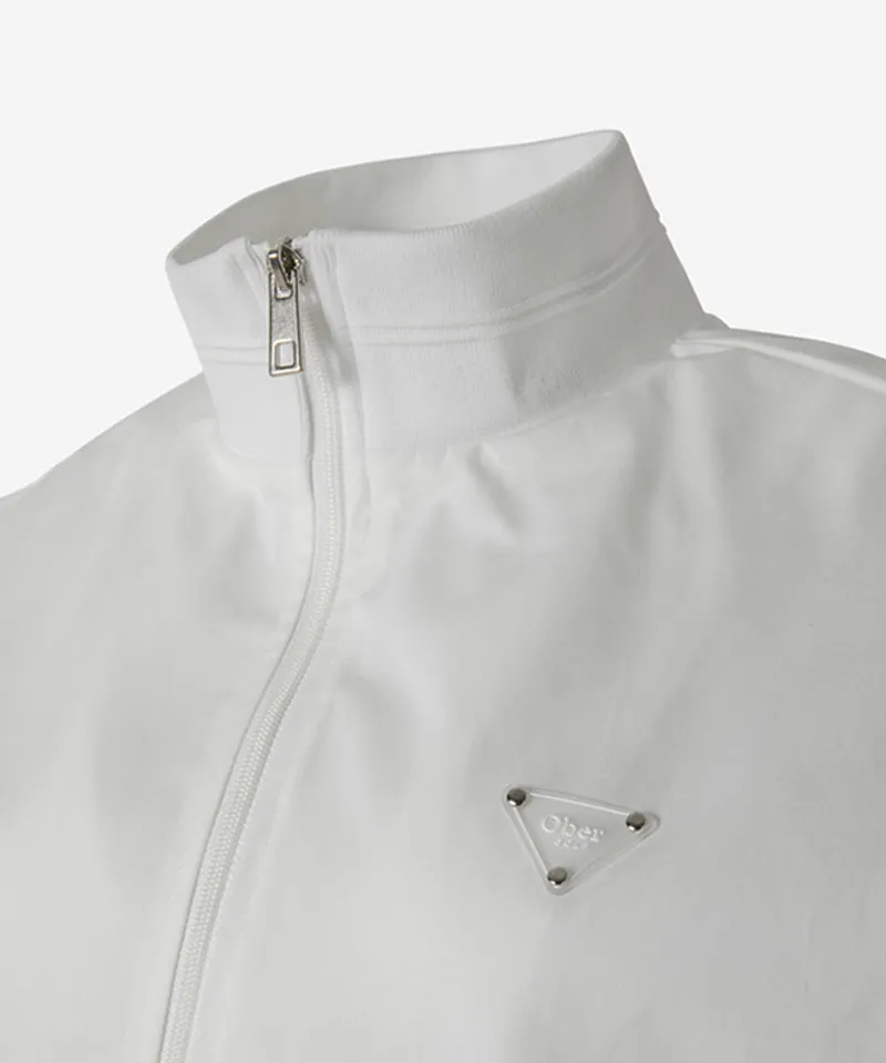OBER Golf Memory Zip-Up Wind Vest - White
