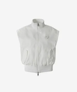 OBER Golf Memory Zip-Up Wind Vest - White