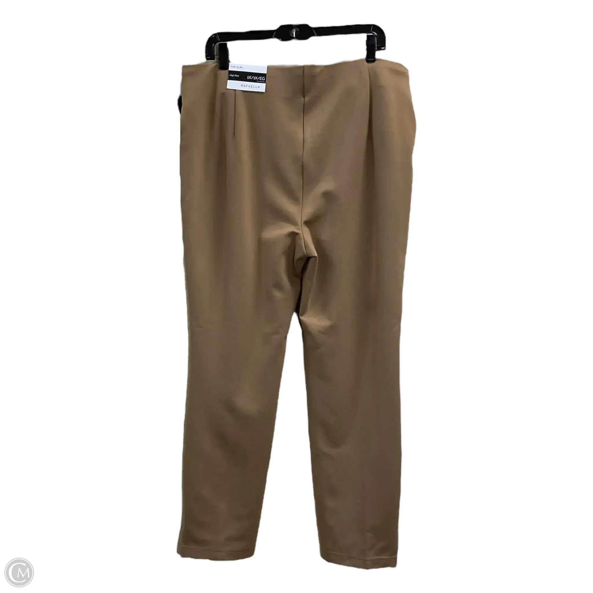 Pants Dress By Rafaella In Tan, Size: 1x
