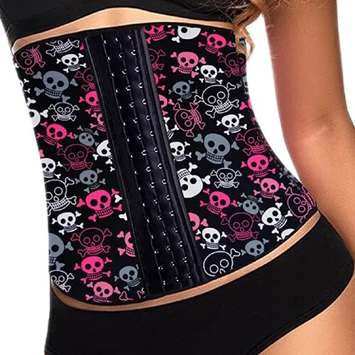 Patterned Latex Waist Trainer - Skulls, Stars or Animal Print
