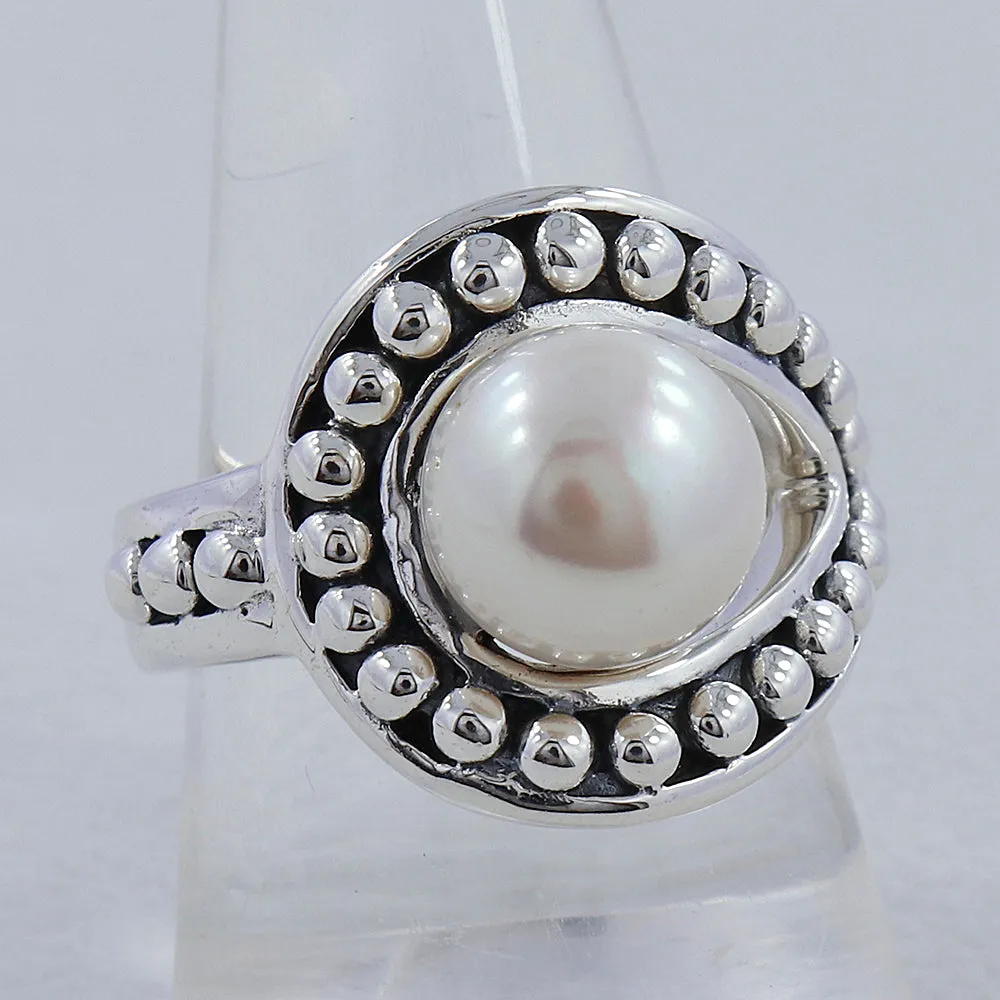 Pearl Silver Ring
