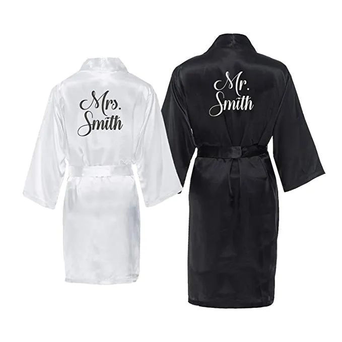 Personalized Mr. and Mrs. Robe Set