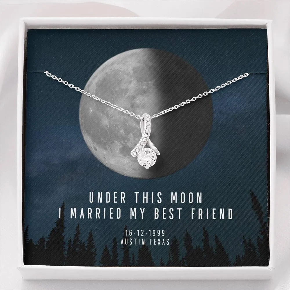 Personalized Names Woman's Jewelry Necklace - Married My Best Friend