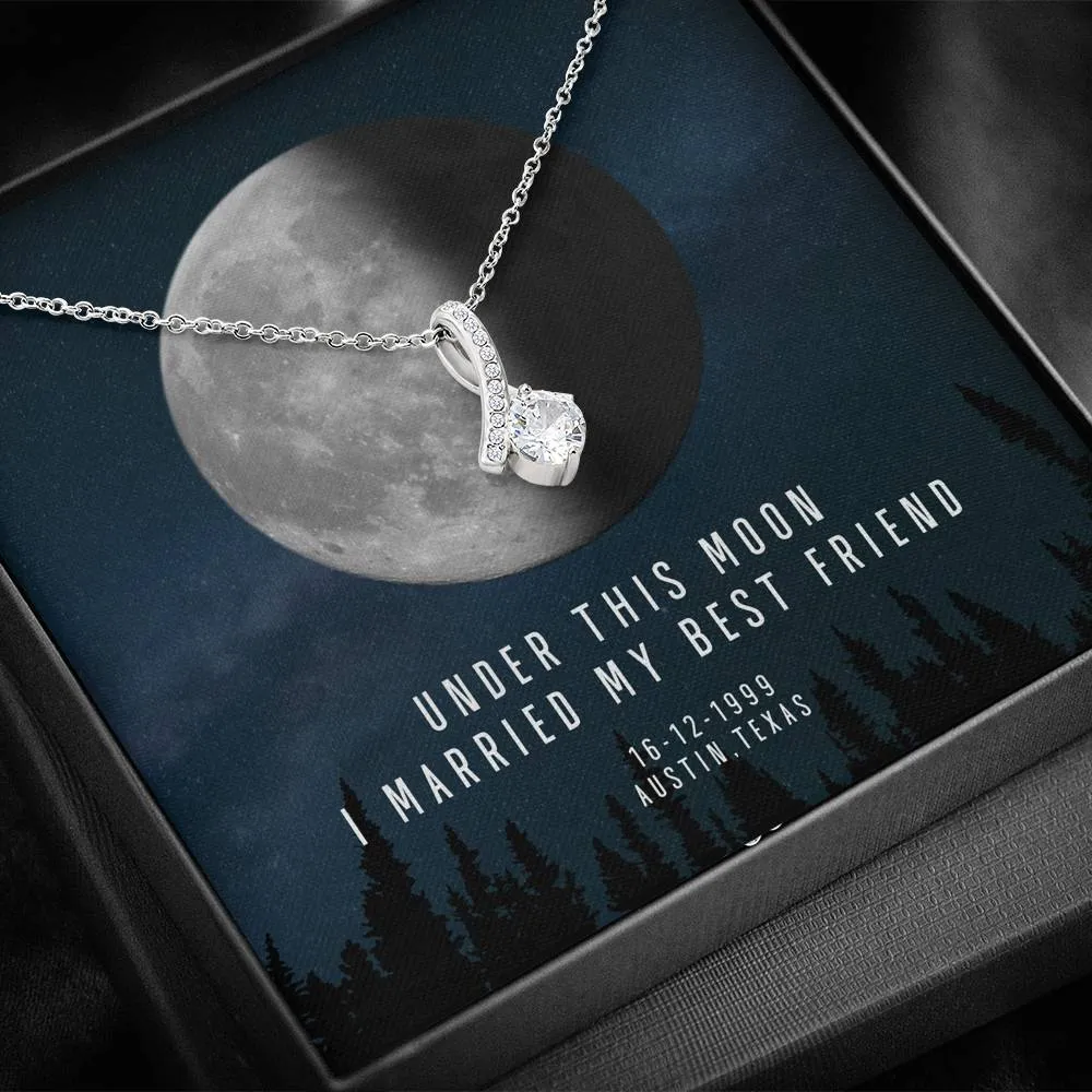 Personalized Names Woman's Jewelry Necklace - Married My Best Friend