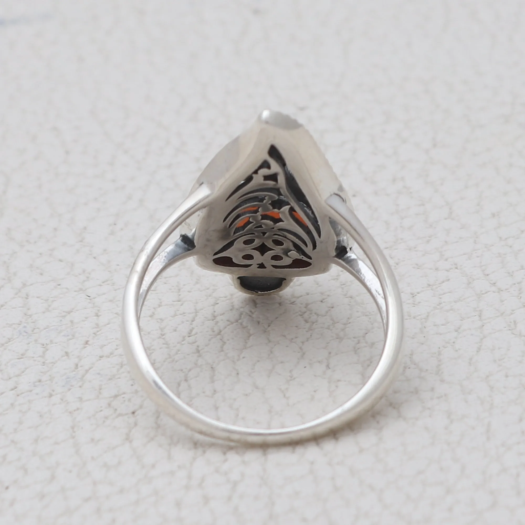 Pink Moon Sterling Silver Ring
