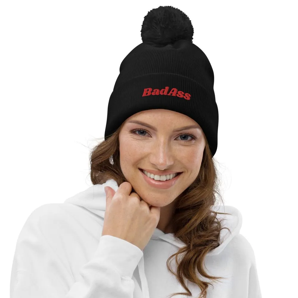 Pom pom beanie