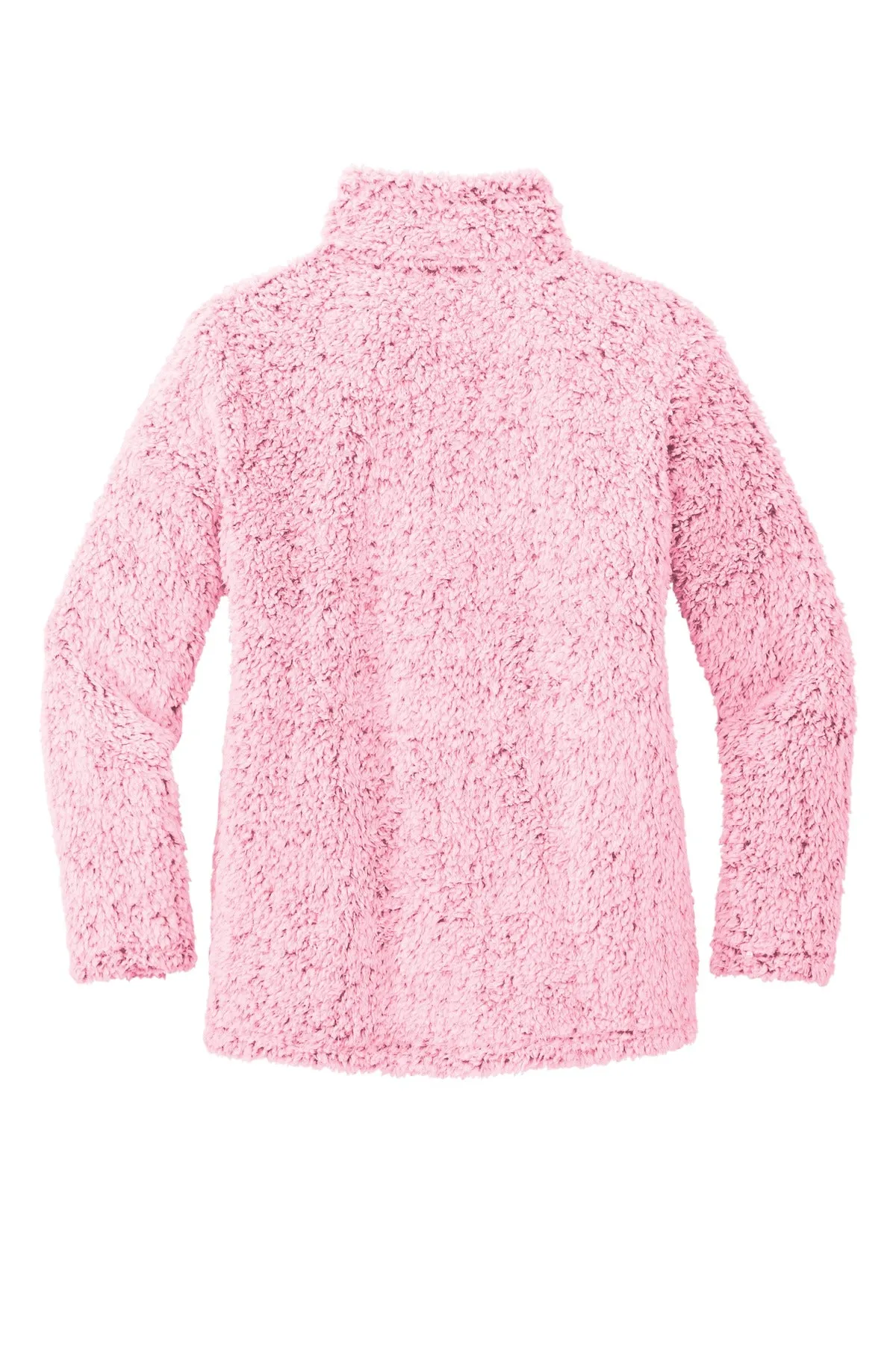 Port Authority Women's Cozy 1/4-Zip Fleece L130 Pop Raspberry Heather