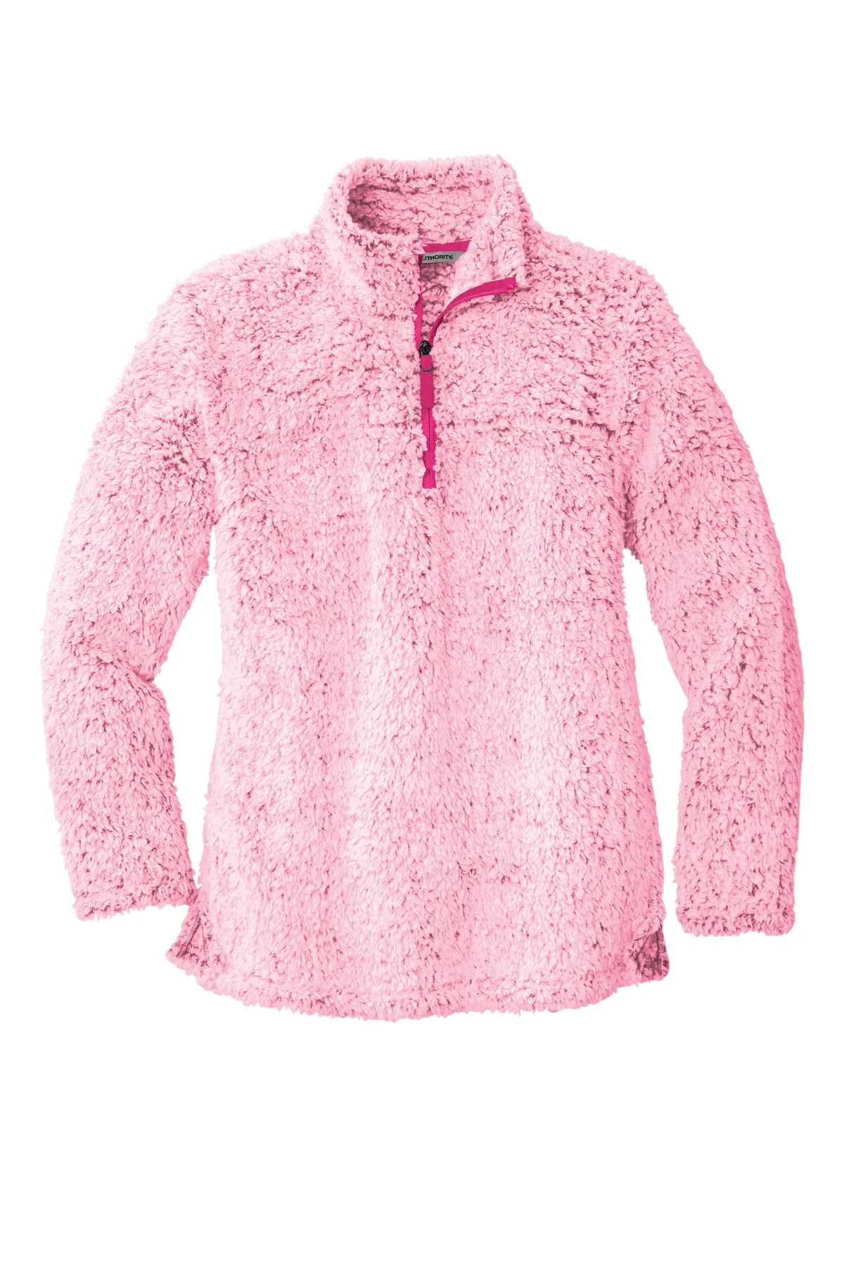 Port Authority Women's Cozy 1/4-Zip Fleece L130 Pop Raspberry Heather