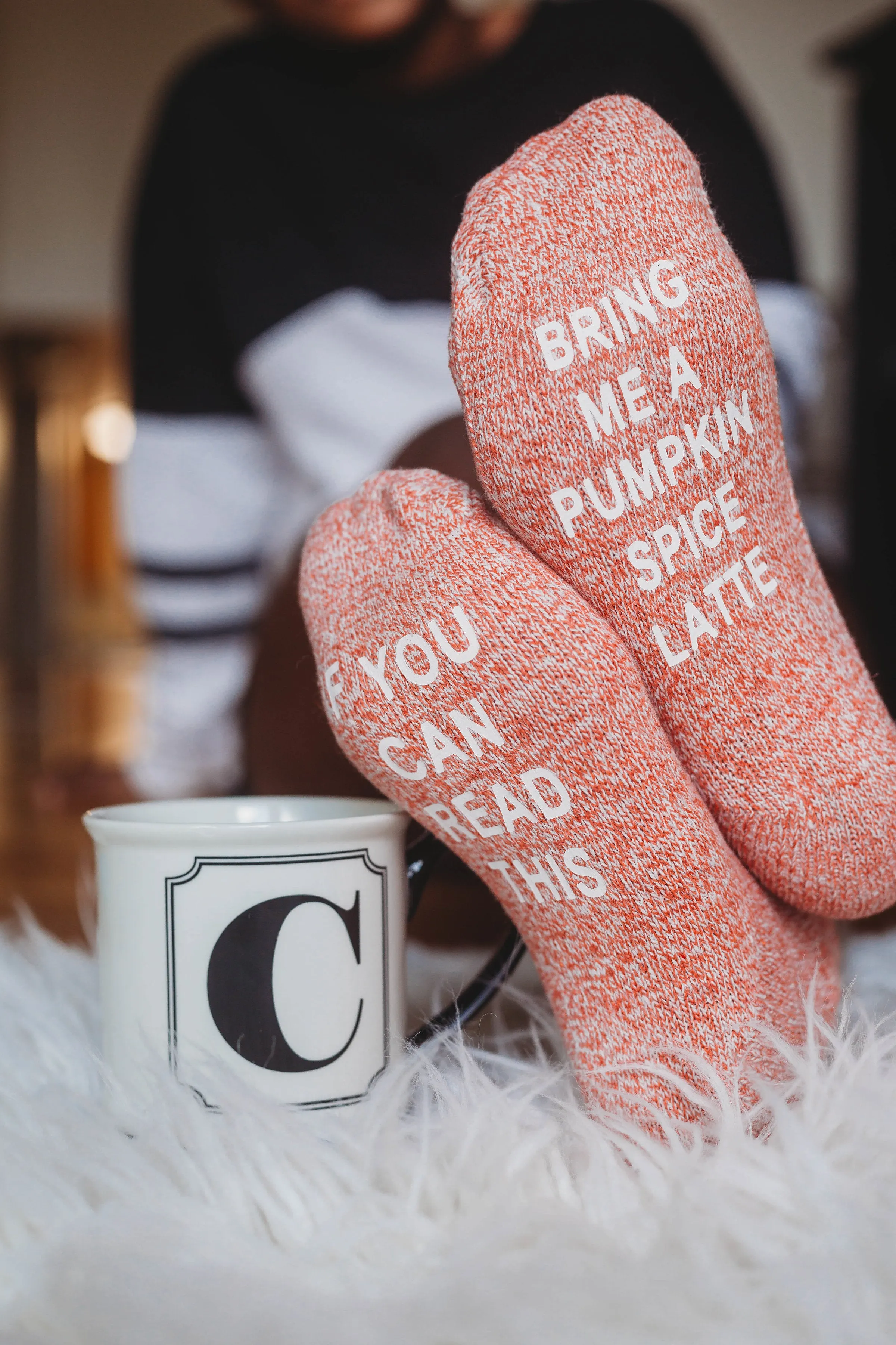 Pumpkin Spice Latte Socks