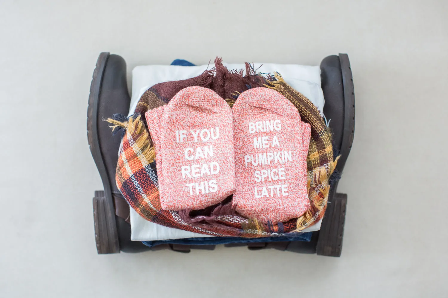 Pumpkin Spice Latte Socks