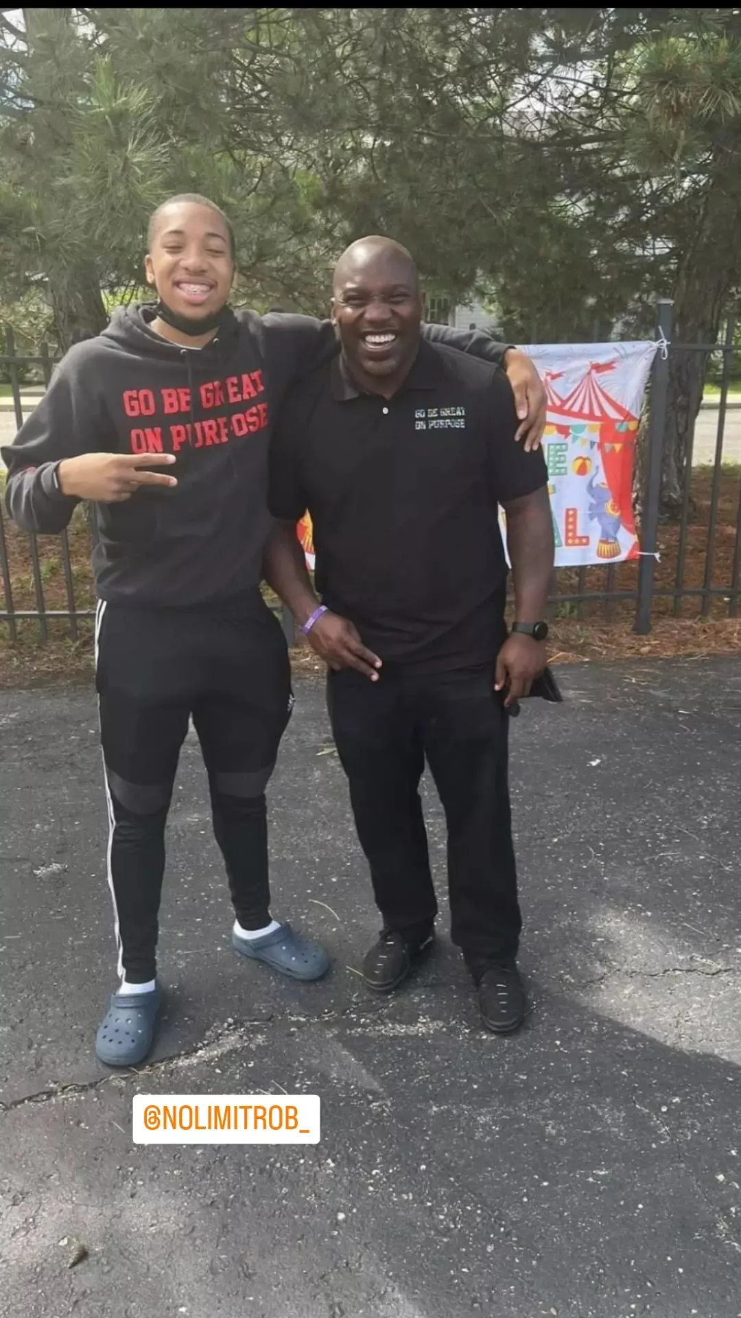 "Go Be Great On Purpose" Black with Red Hoodie