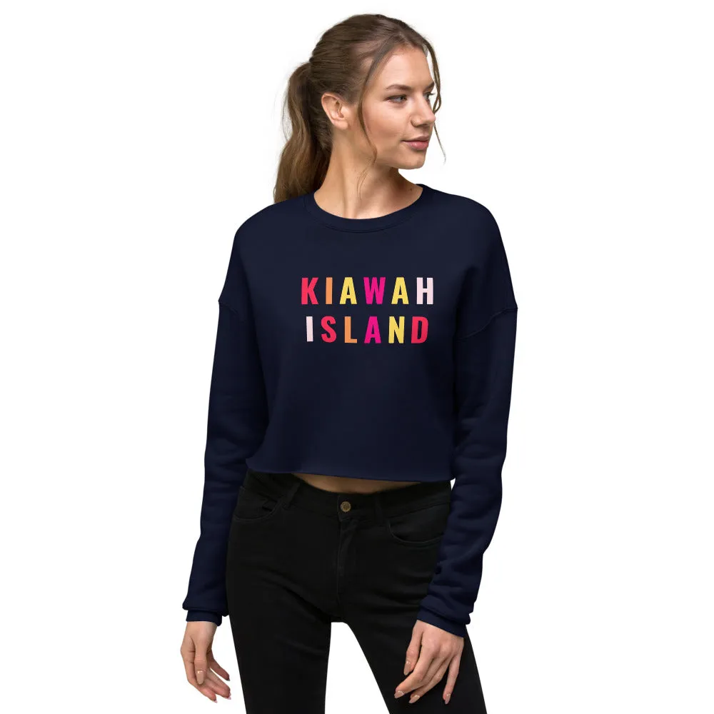 "Kiawah Island- BIG" Crop Sweatshirt