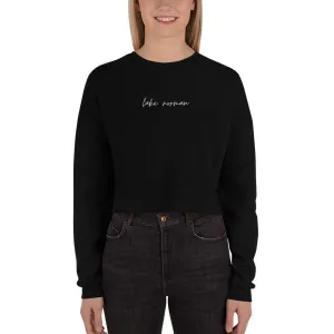 "Lake Norman- PINK" Crop Sweatshirt