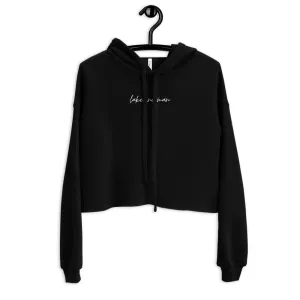 "Lake Norman- WHITE" Crop Hoodie