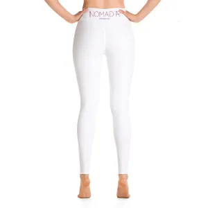 "Nomad'r waist- BURGUNDY" Yoga Leggings
