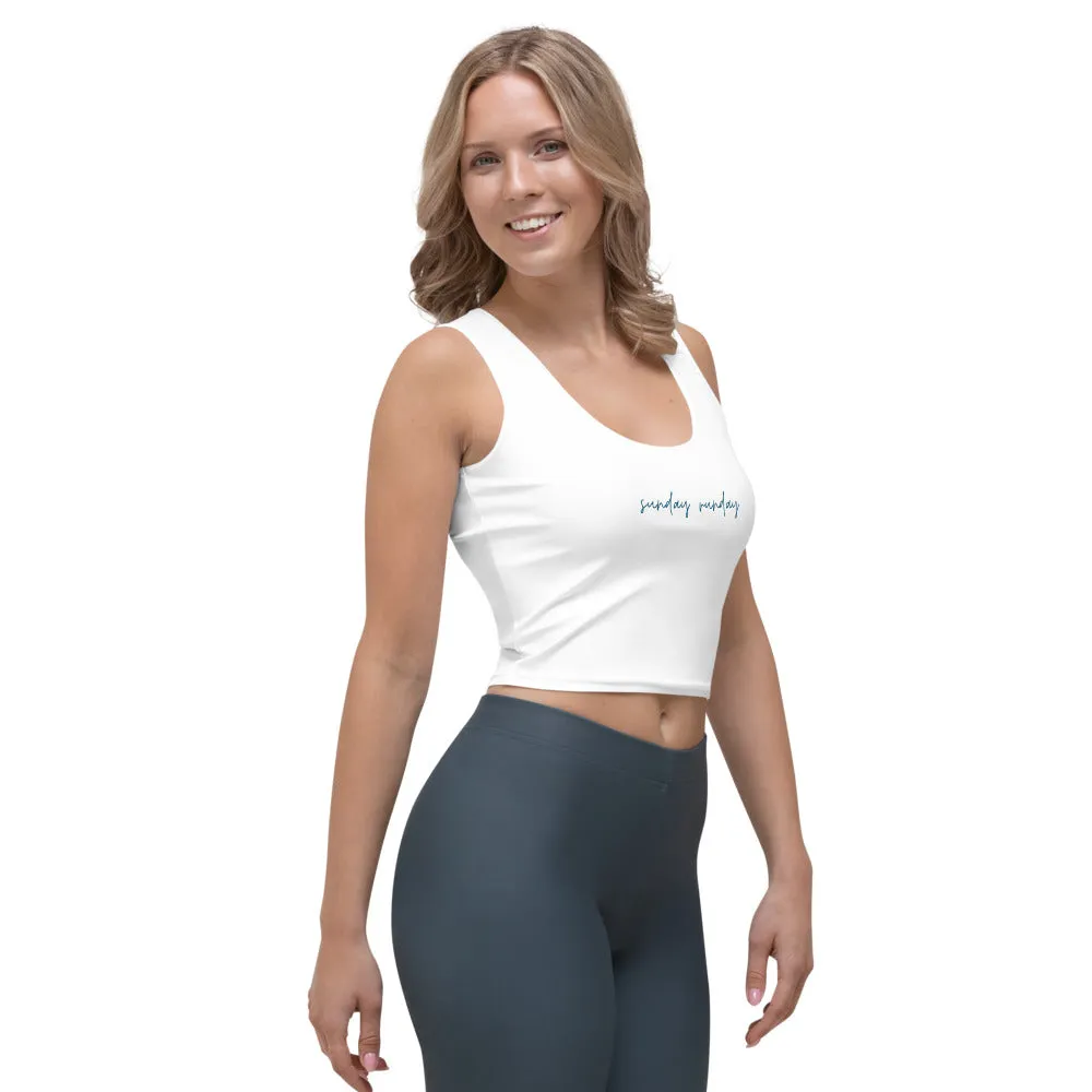 "Sunday Runday" Crop Tank