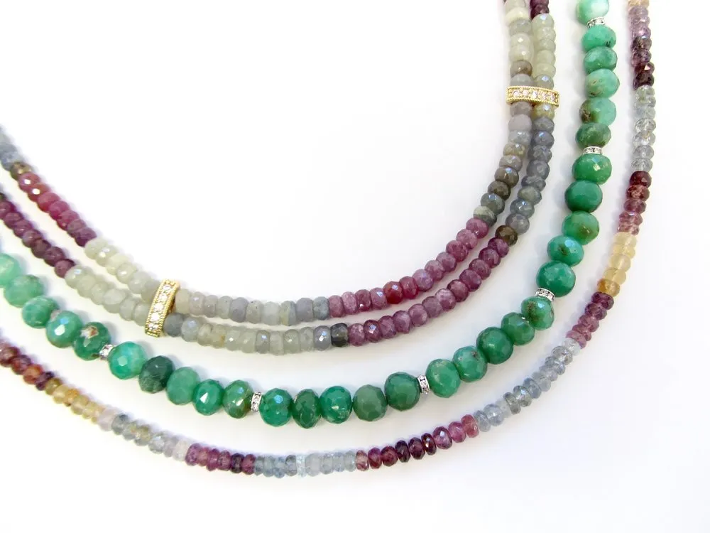 Rainbow Sapphire Necklace