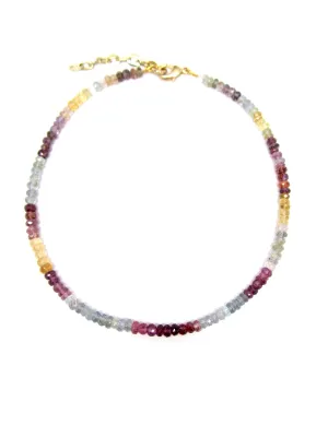 Rainbow Sapphire Necklace