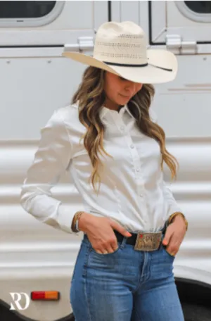 Ranch Dressn Performance Rodeo Shirt Womens Satin
