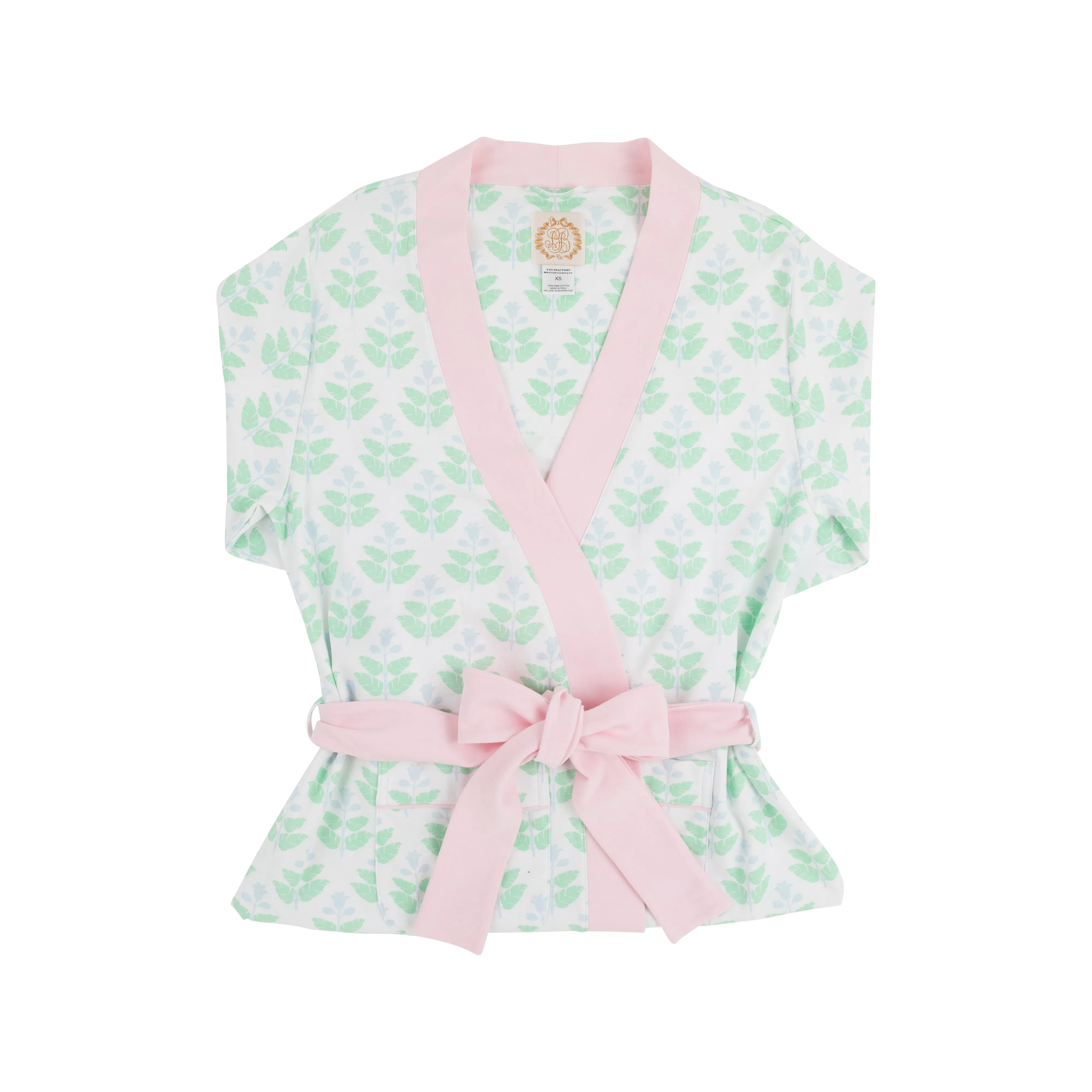 Ready or Not Robe (Women's) - Hanover Hand Block with Palm Beach Pink