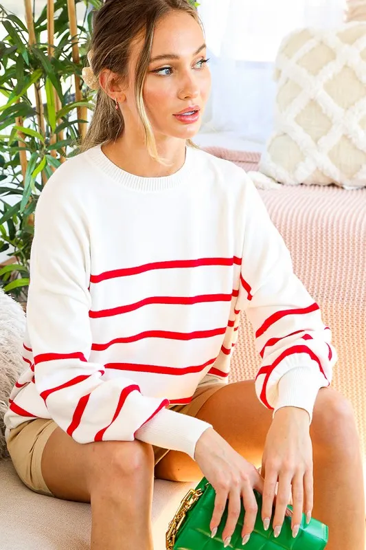 Red Striped Sweater