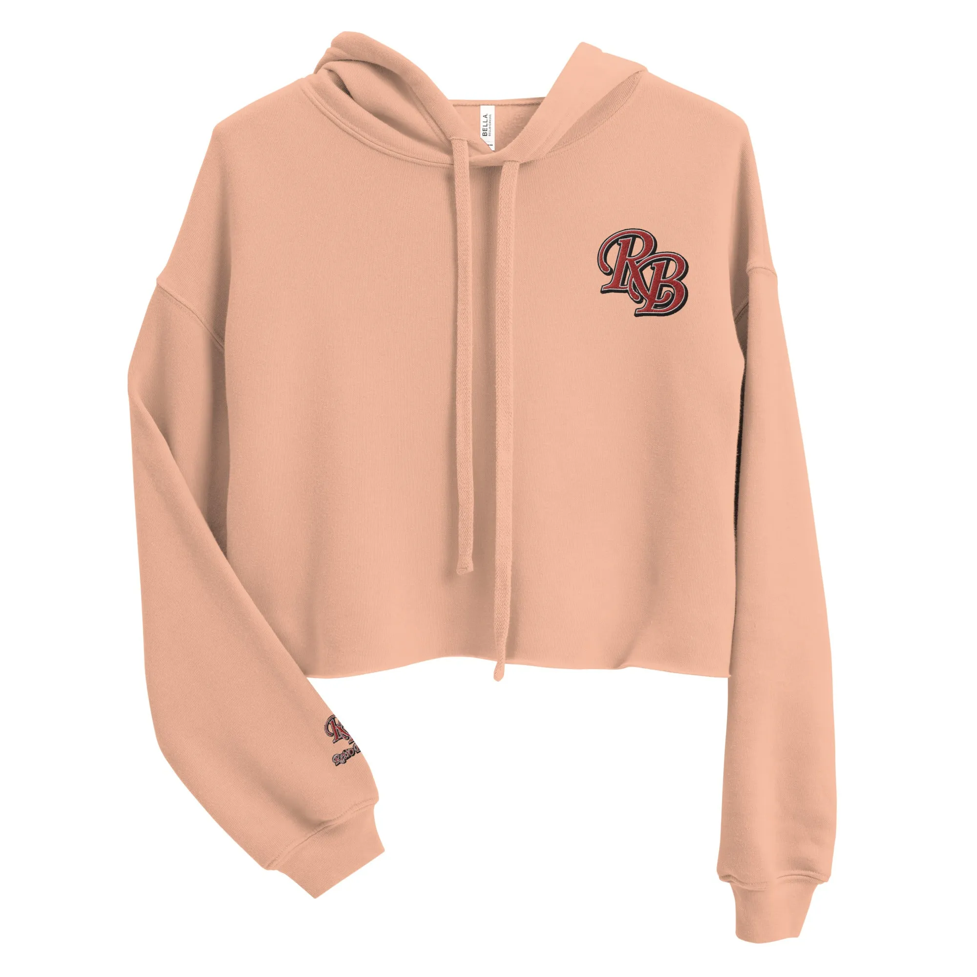 Retro Black Women's Crop Hoodie