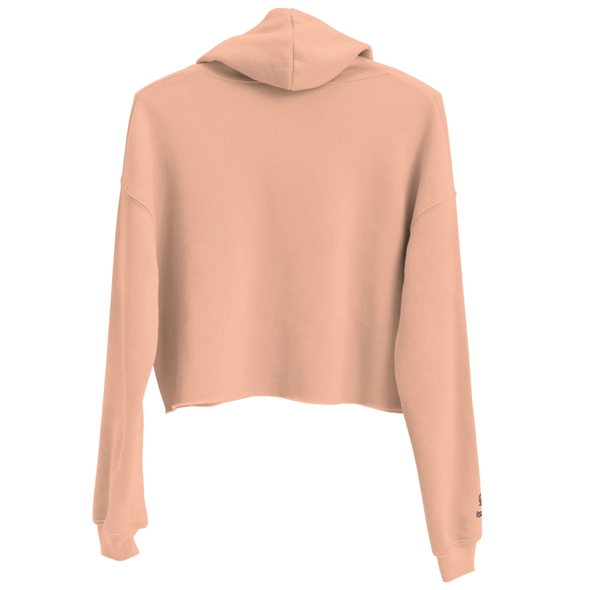 Retro Black Women's Crop Hoodie