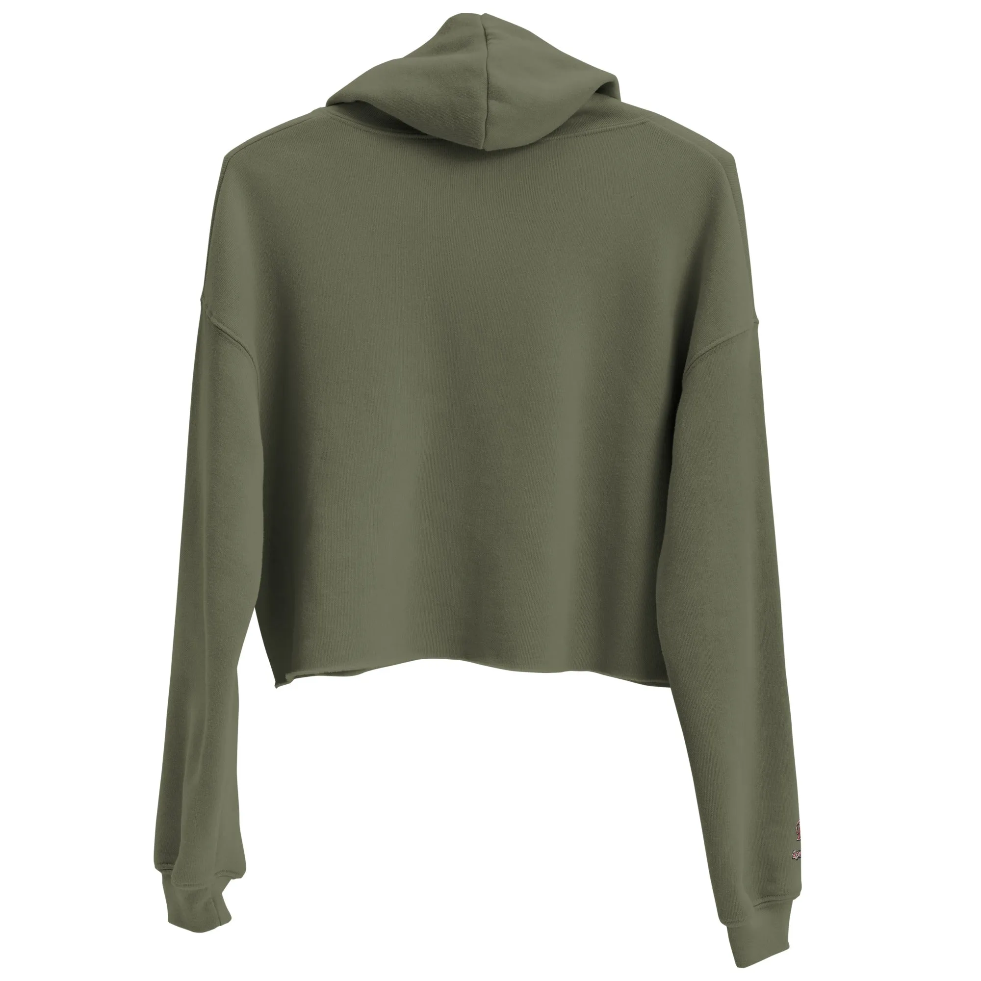 Retro Black Women's Crop Hoodie