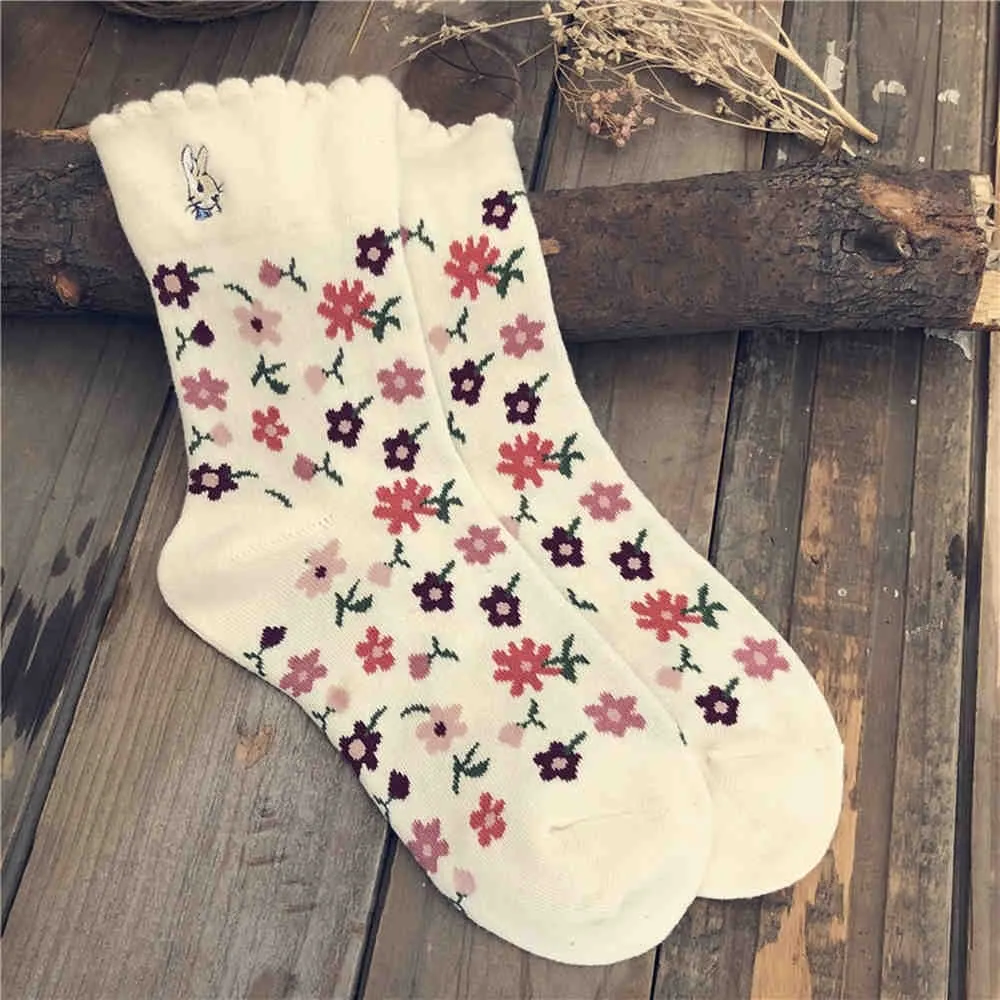 Retro Flowers Socks