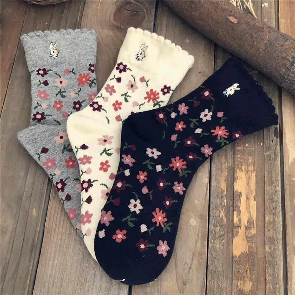 Retro Flowers Socks
