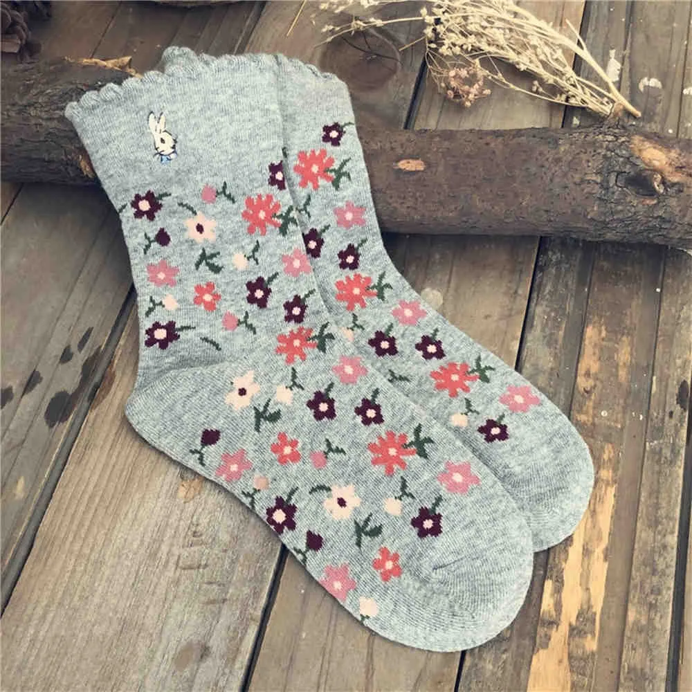Retro Flowers Socks