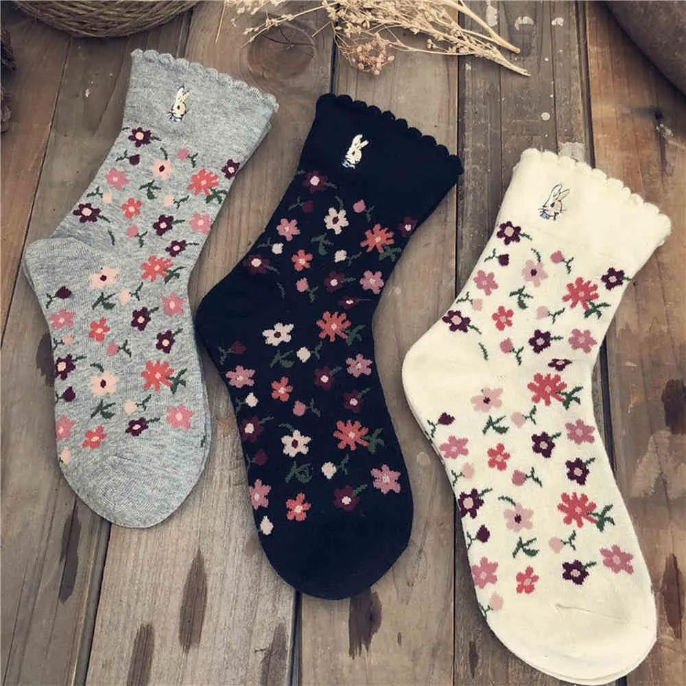 Retro Flowers Socks