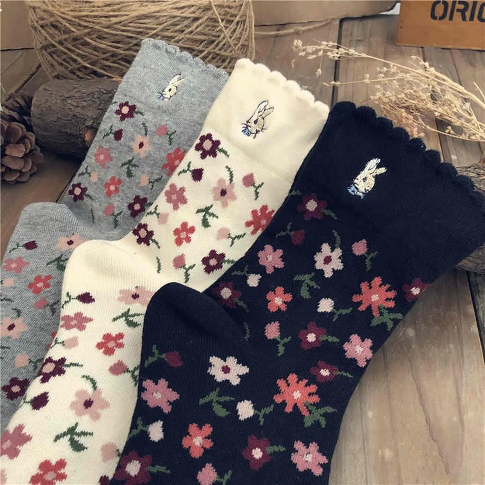 Retro Flowers Socks