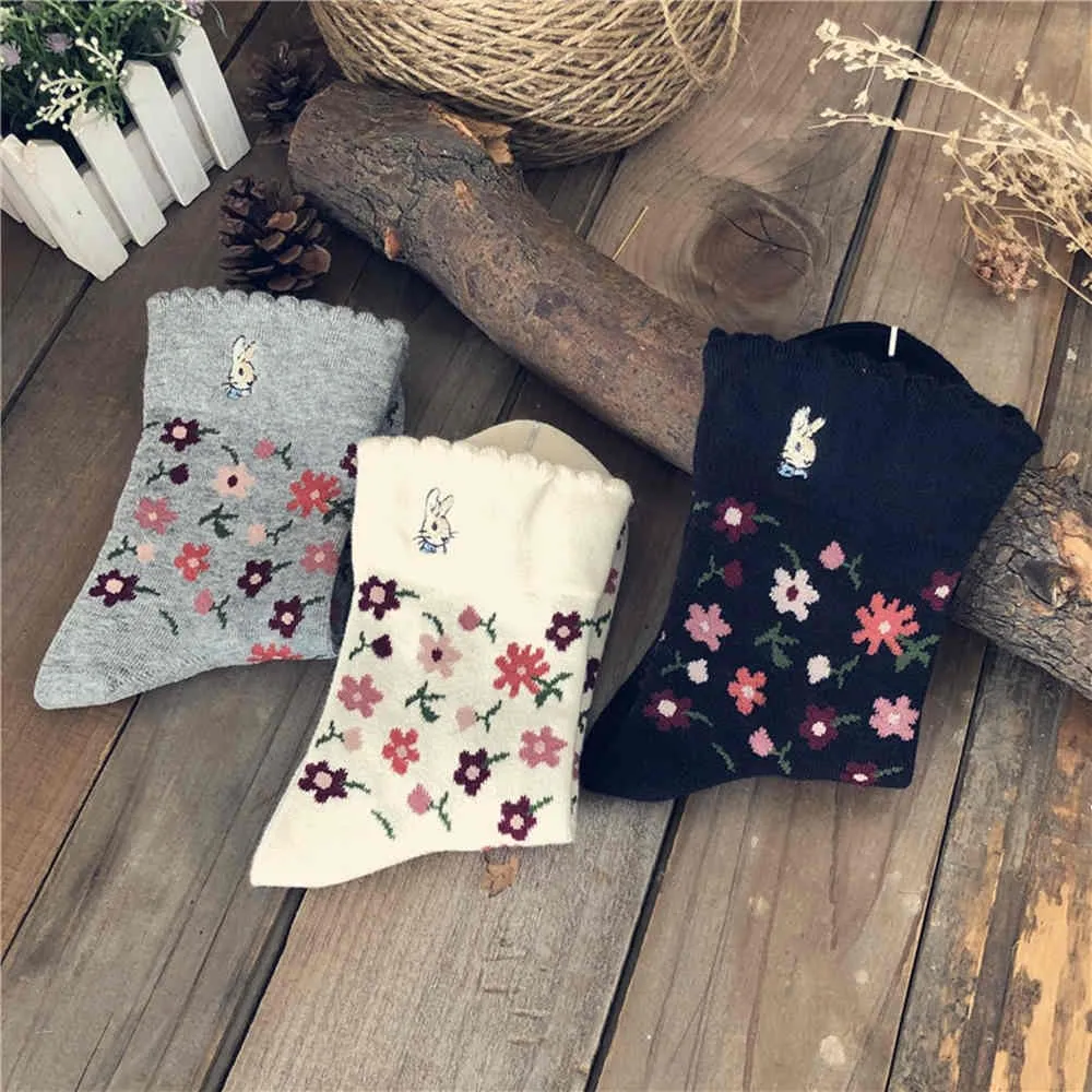 Retro Flowers Socks