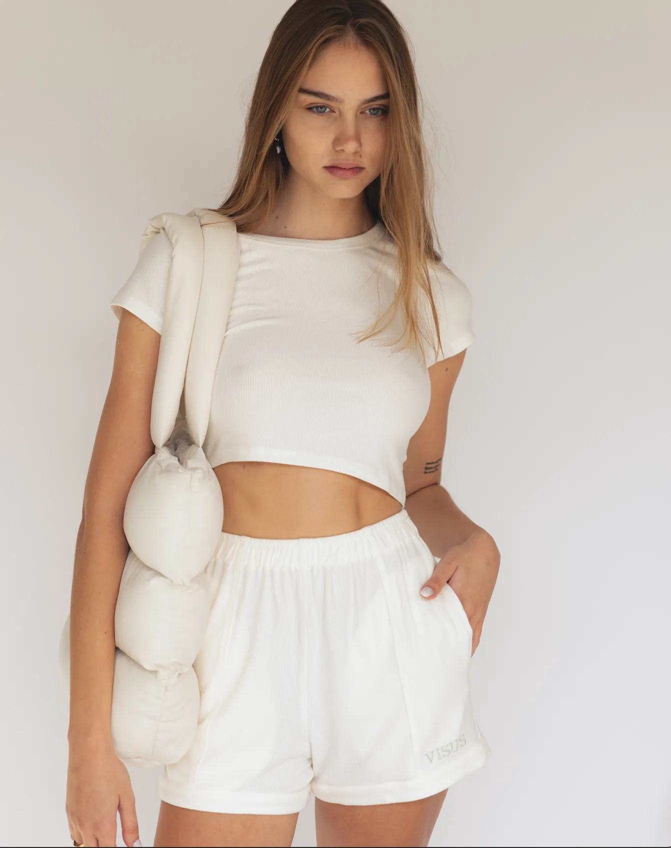 RIBBED COZY SET - BONE