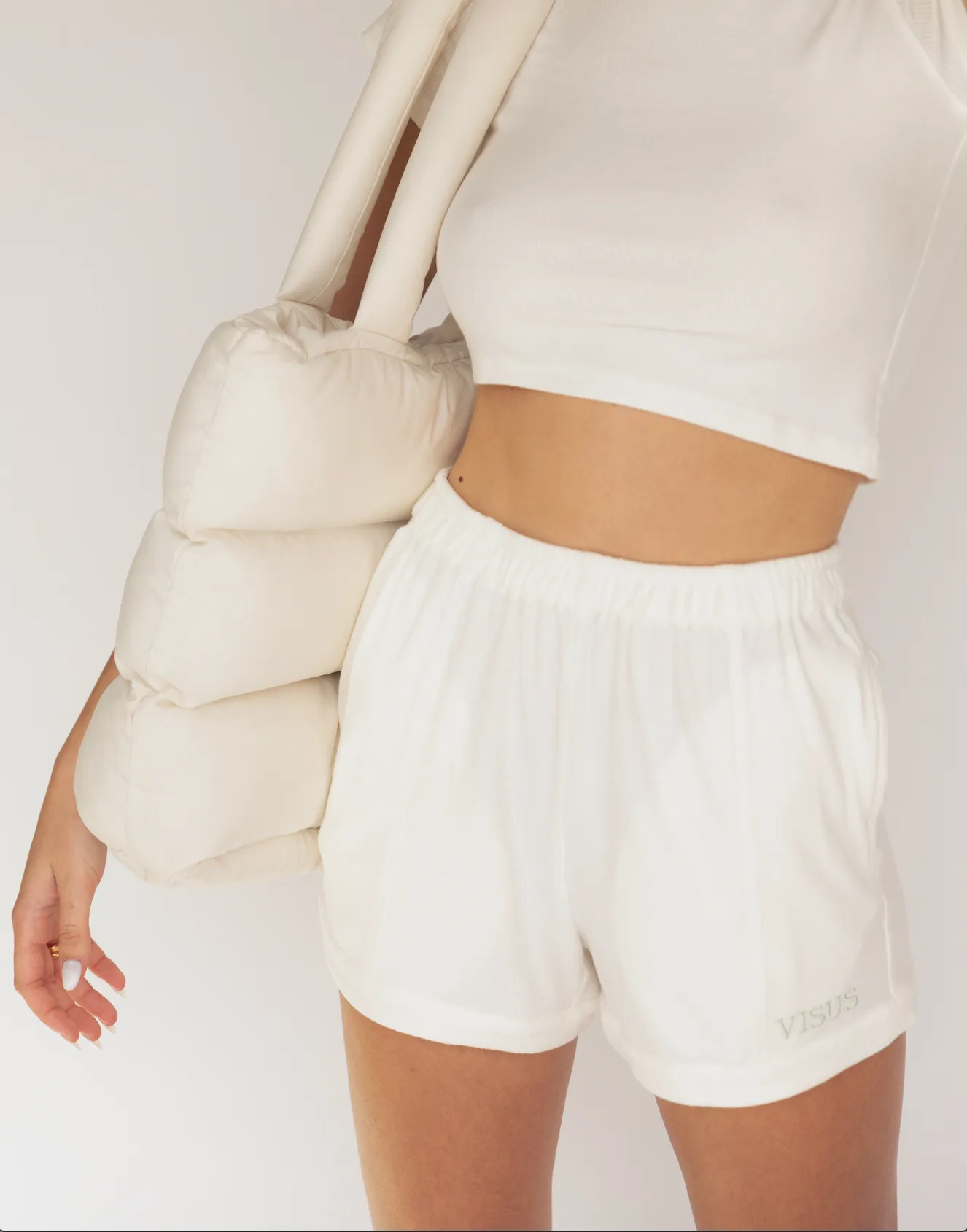 RIBBED COZY SET - BONE