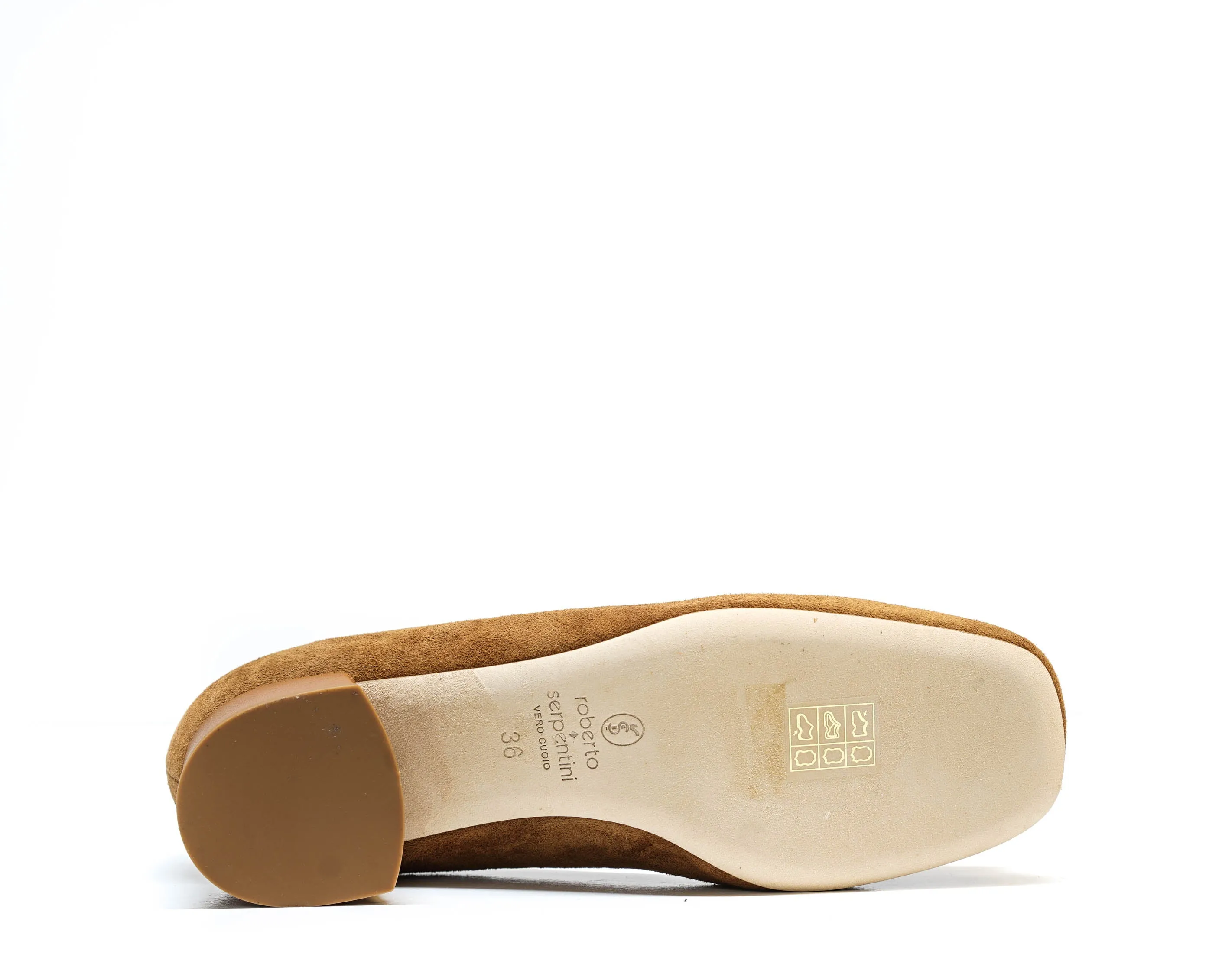Roberto Serpentini Women's Tan Suede Heels 25120