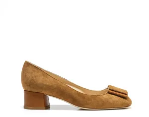Roberto Serpentini Women's Tan Suede Heels 25120