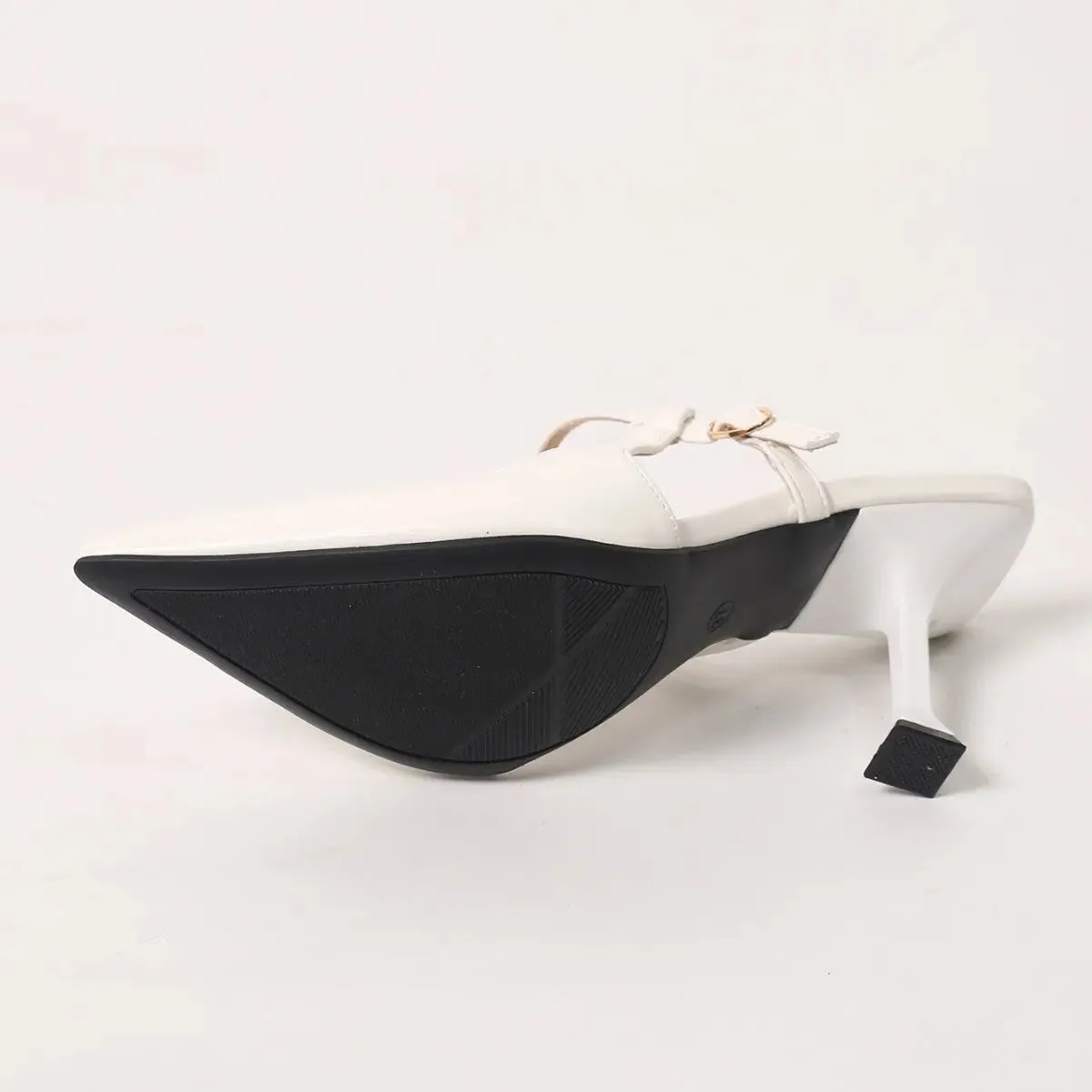 'Romina' Slip-On Pointed Toe Flare Heels