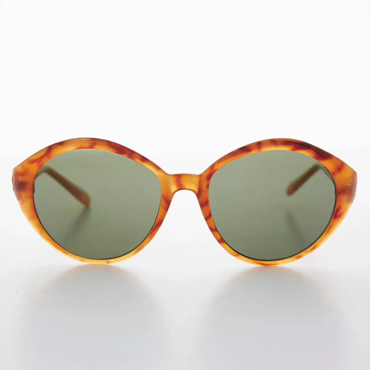Round Women's Vintage Sunglass - Ginger