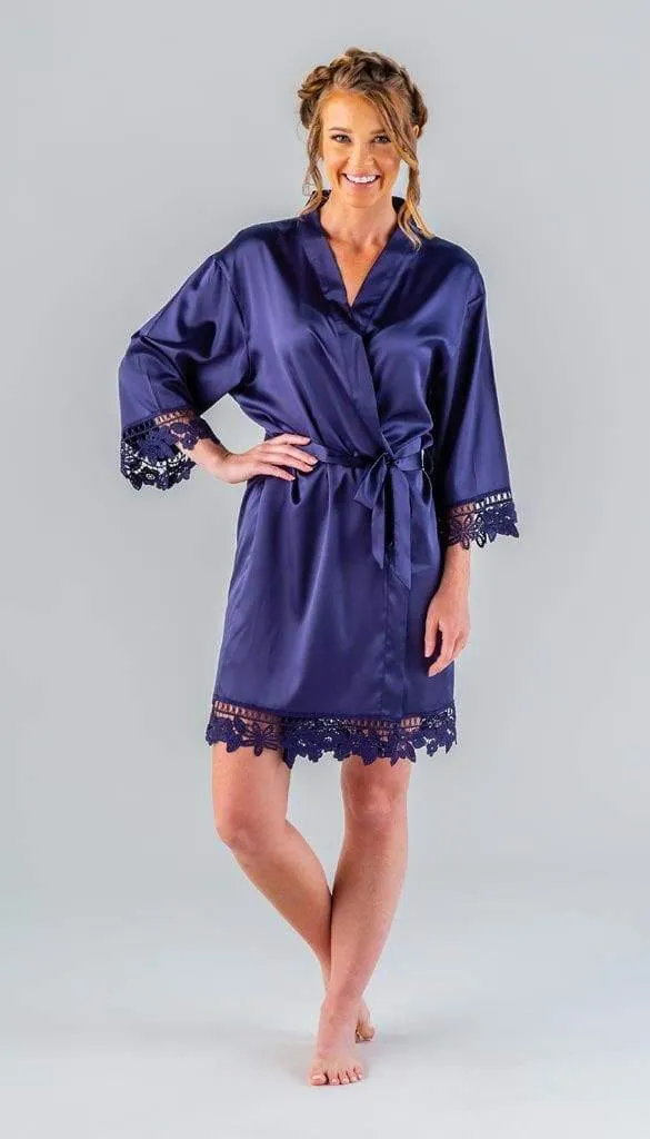 Satin and Lace Bridal and Bridesmaid Robes