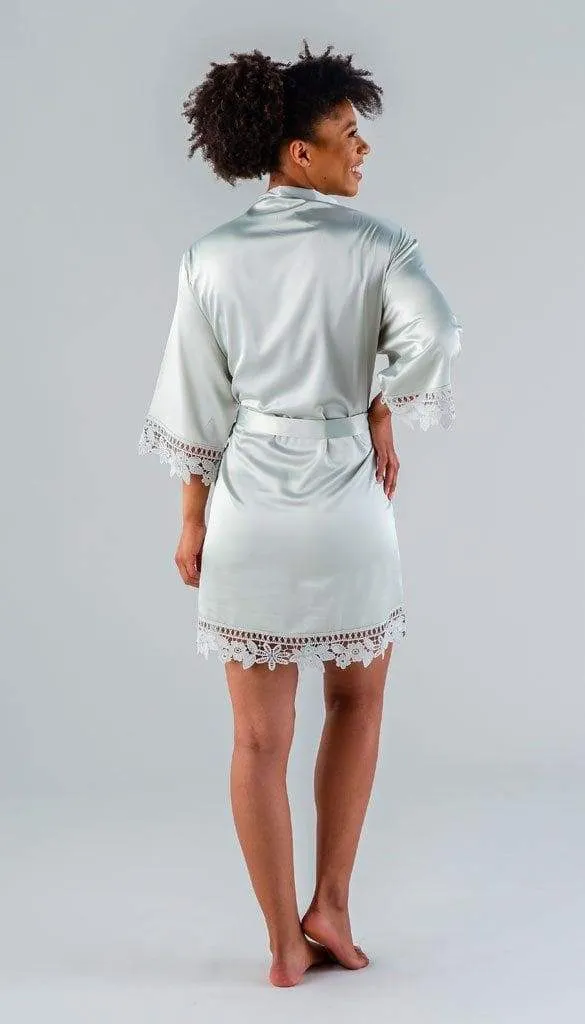 Satin and Lace Bridal and Bridesmaid Robes