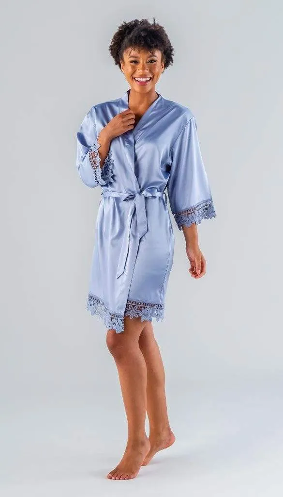 Satin and Lace Bridal and Bridesmaid Robes