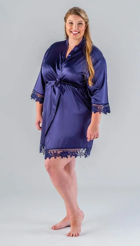Satin and Lace Bridal and Bridesmaid Robes