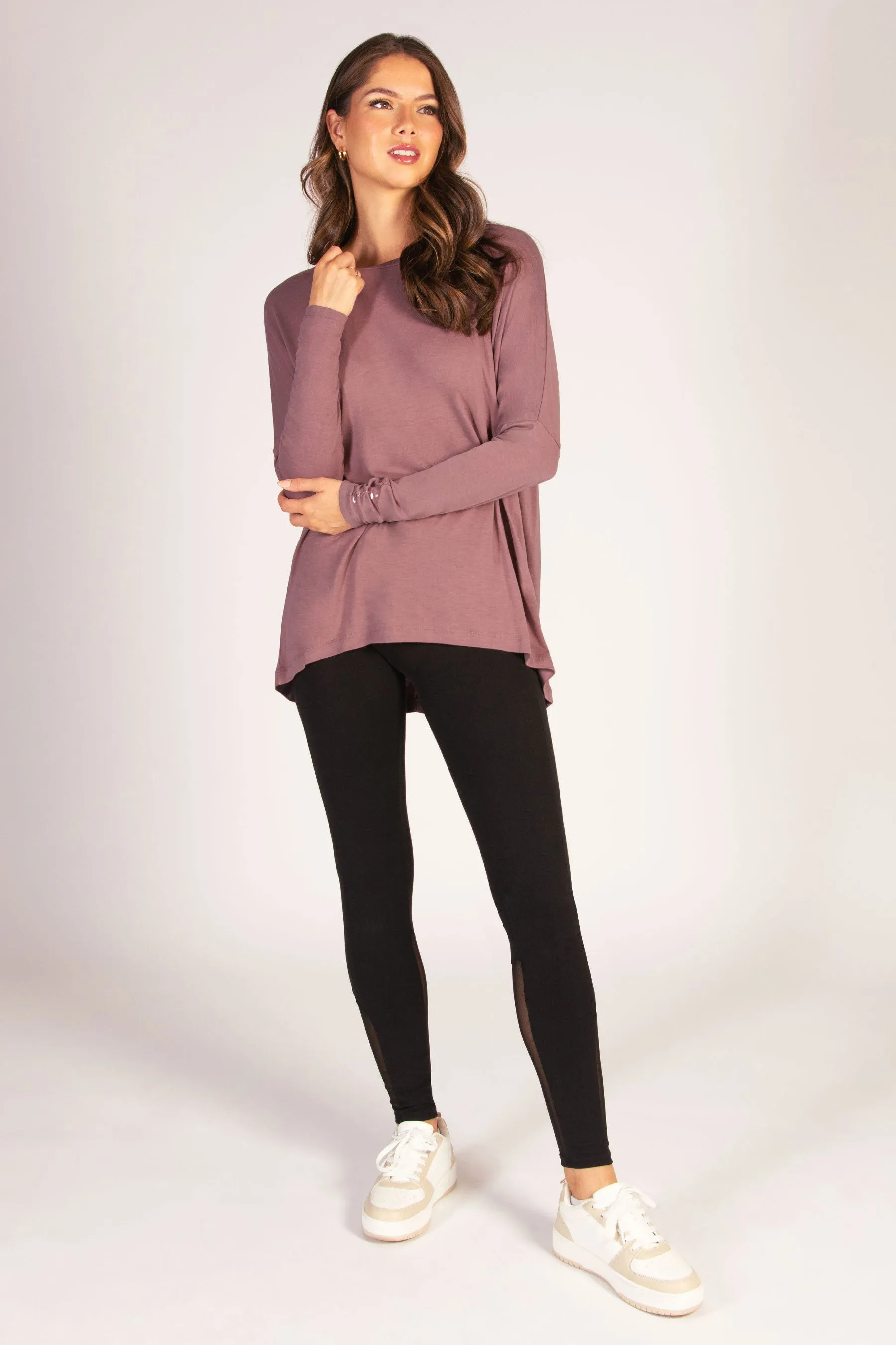 Script Long Sleeve Top