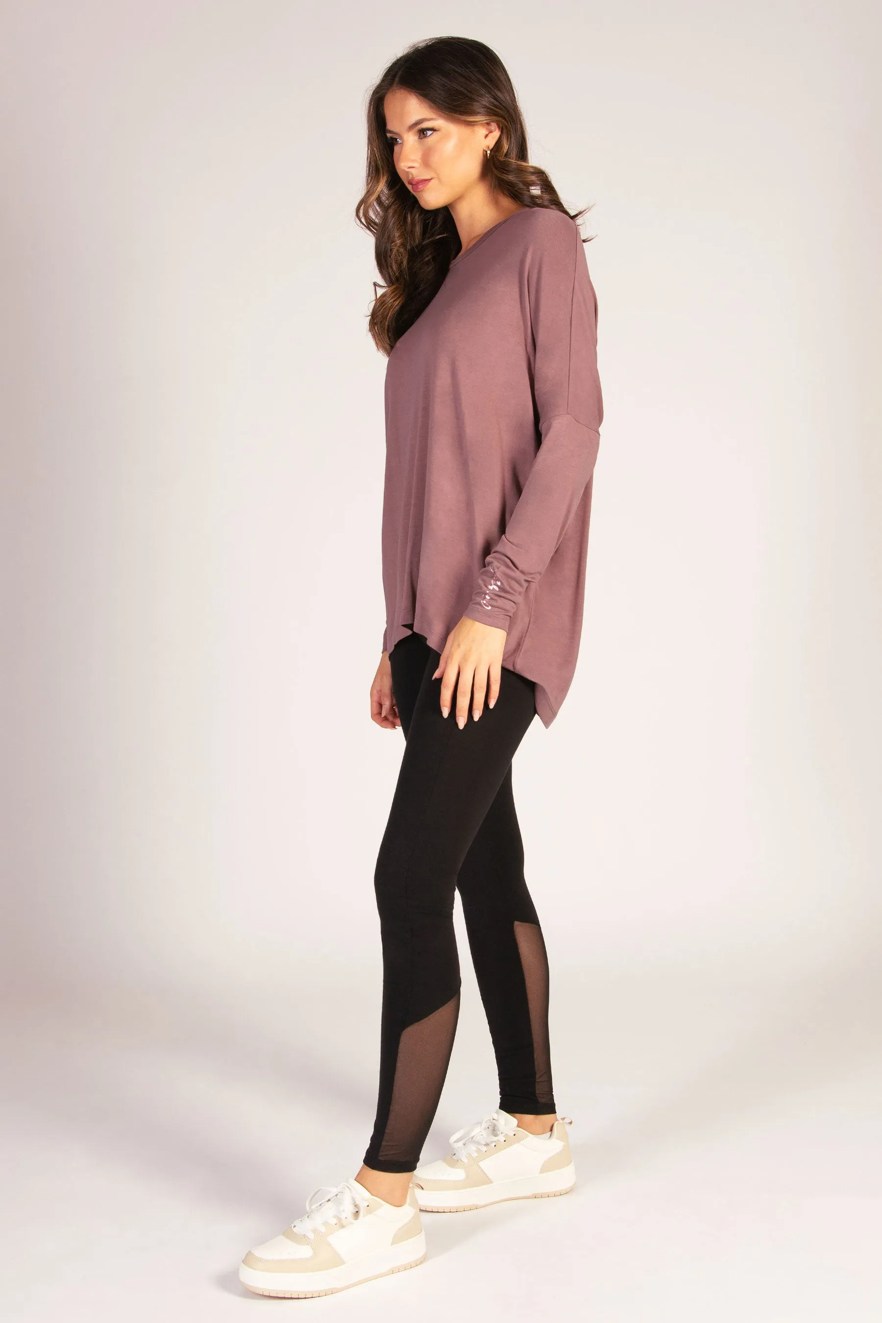 Script Long Sleeve Top