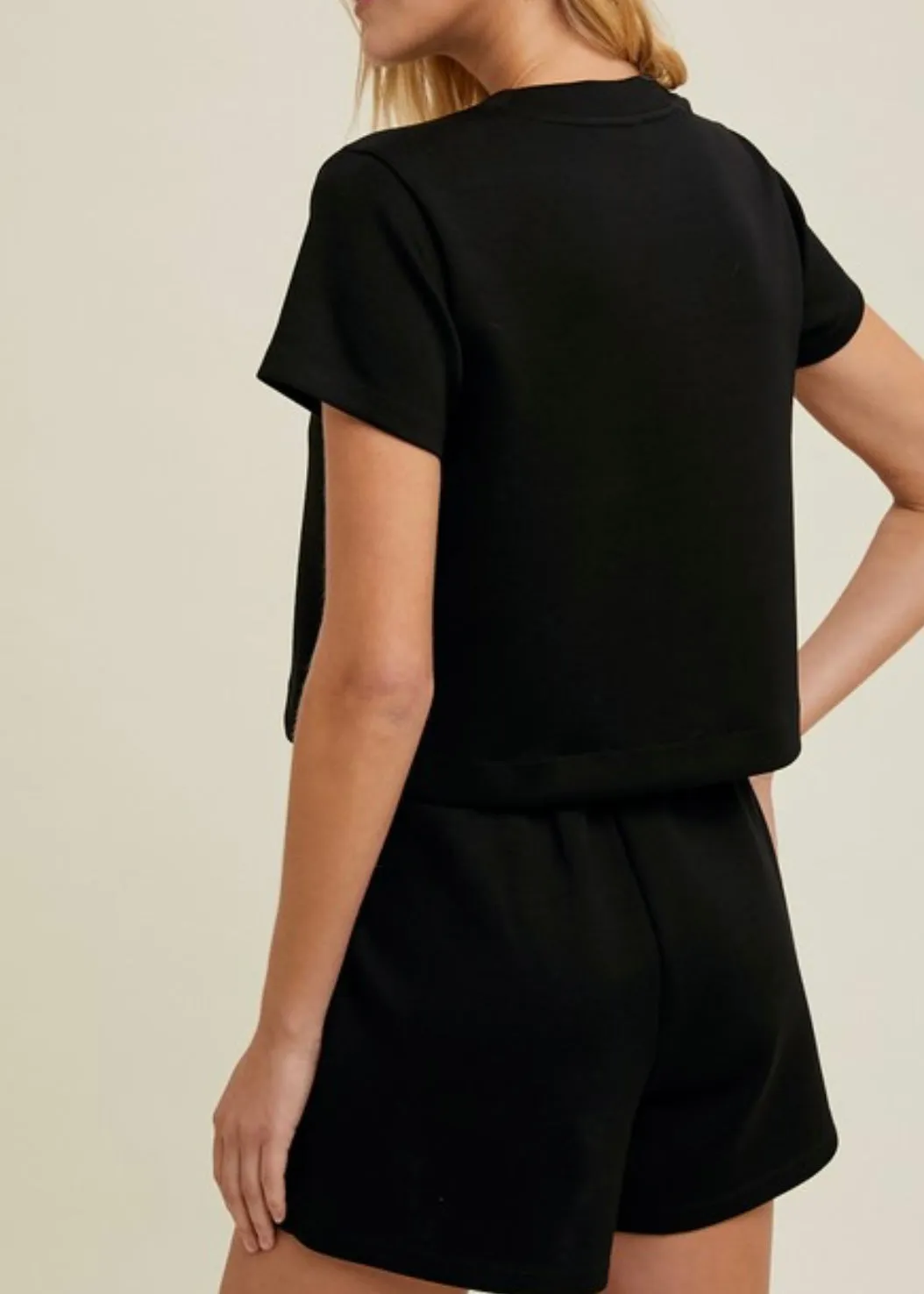 Scuba Crop Top   Skort Set