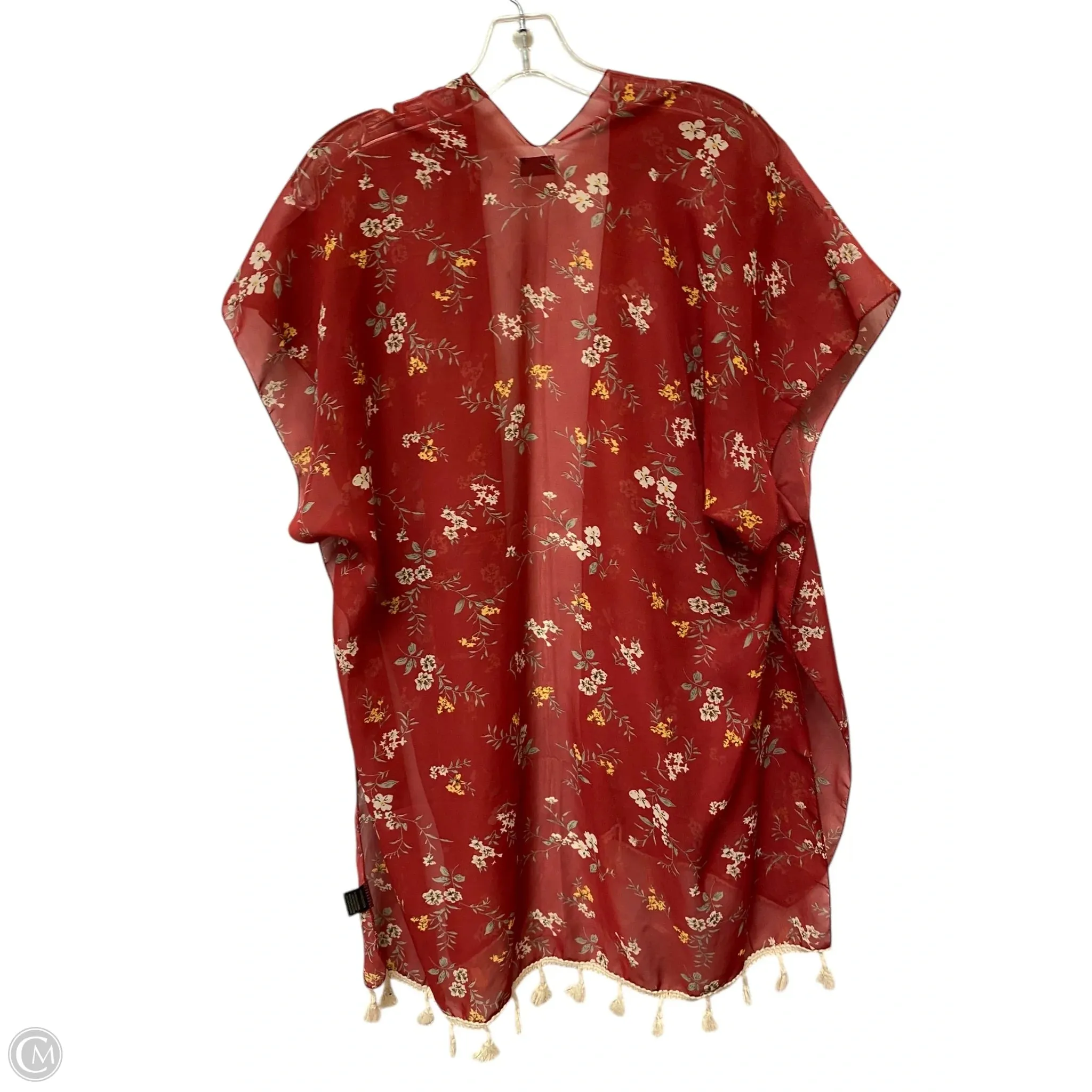Shawl By Clothes Mentor In Red, Size: S
