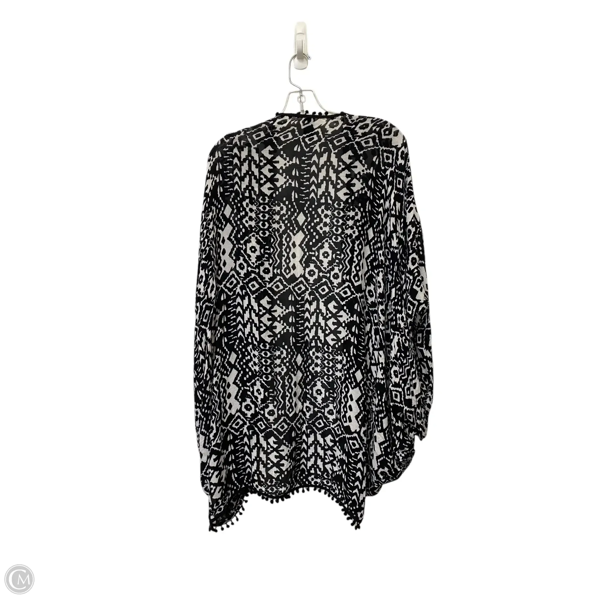 Shawl By Mix It In Black & White, Size: Osfm