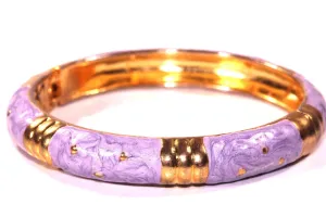 Shimmering Enamel Hinged Bangle